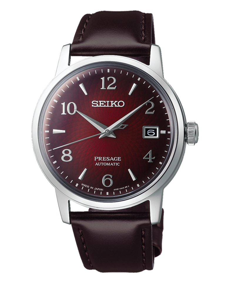 Reloj Seiko Presage de hombre automático clásico con correa de piel  SPB041J1.