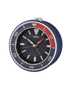 Reloj Seiko despertador qhe184e azul rojo