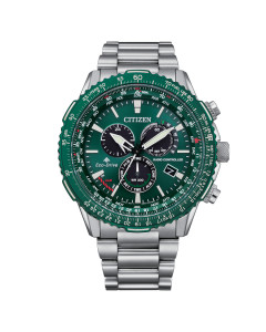 Reloj Citizen cb5004-59w crono pilot radiocontrolado verde