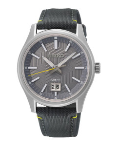 Seiko sur543p1 nylon calendario grande reloj hombre