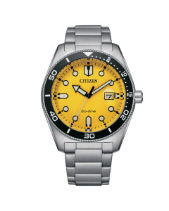 Reloj Citizen AW1760-81Z esfera amarilla hombre