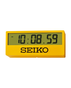 Reloj Seiko despertador QHL073Y digital amarillo 29 cm