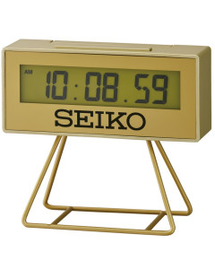 plástico  Reloj Despertador con luz Intermitente Negro Seiko mesilla  
