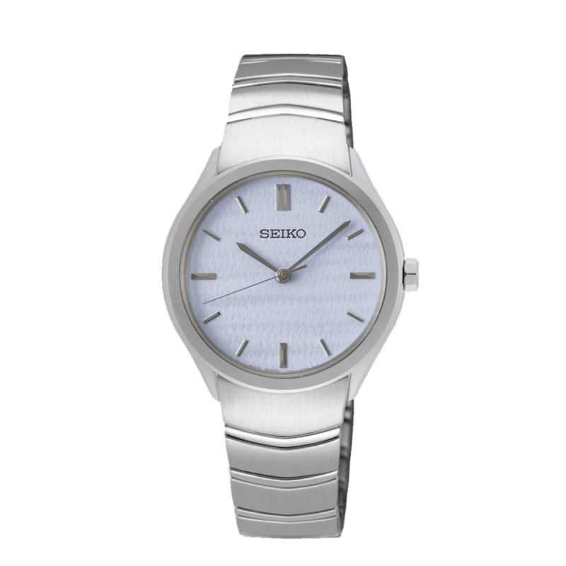 Reloj Seiko SUR549P1 redondo esfera azul claro mujer Relojes