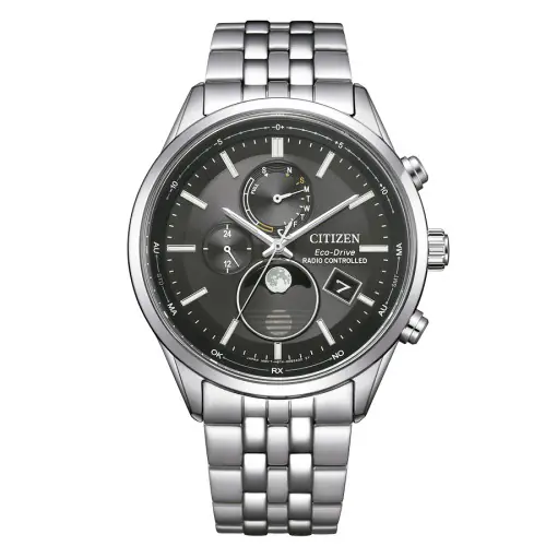 Reloj Citizen at8234-85e radiocontrolado hombre titanio esfera negro cristal zafiro