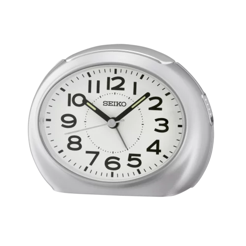 Seiko reloj despertador plateado qhe193s