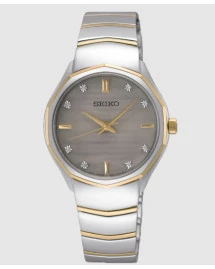 Reloj Seiko SUR616P1 reloj pulsera bicolor Ladies diamantes
