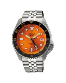Reloj Seiko ssk005k1 automatico gmt naranja hombre