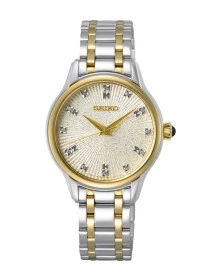 Reloj Seiko SRZ550P1 redondo bicolor diamantes mujer