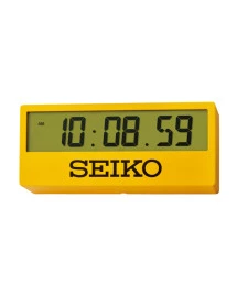 Reloj Seiko despertador QHL073Y digital amarillo 29 cm