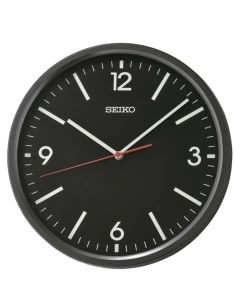 Reloj Seiko pared QHA009K redondo esfera negra