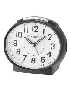 Reloj Seiko despertador QHK059K ovalado negro