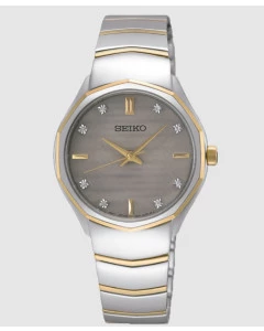 Reloj Seiko SUR616P1 reloj pulsera bicolor Ladies diamantes
