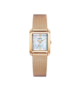 Reloj Citizen ew5593-64d mujer cuadrado dorado