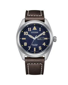 Reloj Citizen BM8560-37L titanio esfera azul hombre