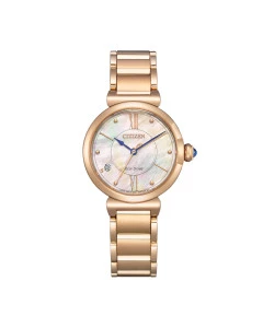 Reloj Citizen EM1073-85Y madreperla dorado mujer