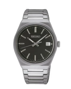 Reloj Seiko SUR557P1 zafiro esfera negra hombre