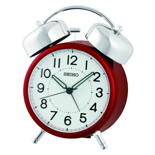 Reloj Seiko despertador campana QHK063R rojo