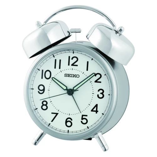 Reloj Seiko despertador campana QHK063S plateado