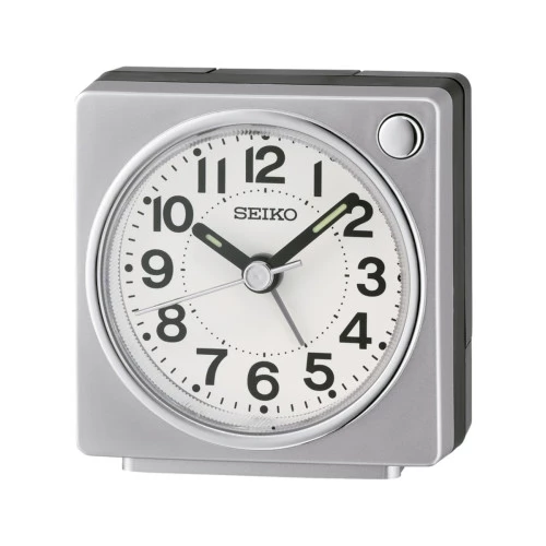 Reloj Seiko despertador QHE196S cuadrado gris
