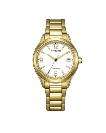 Reloj Citizen FE6122-64A dorado esfera blanca mujer