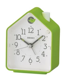 Reloj Seiko QHP010M despertador casita verde canto pajaros