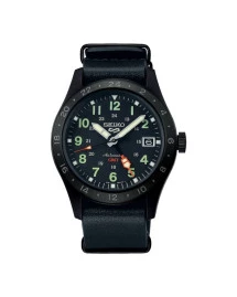 SSK025K1 Seiko 5 Sports Field Sports urbano negro GMT hombre
