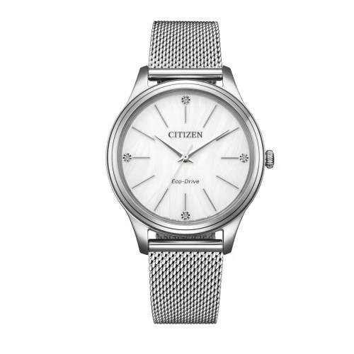 Reloj Citizen EM1220-82A esfera blanca mujer